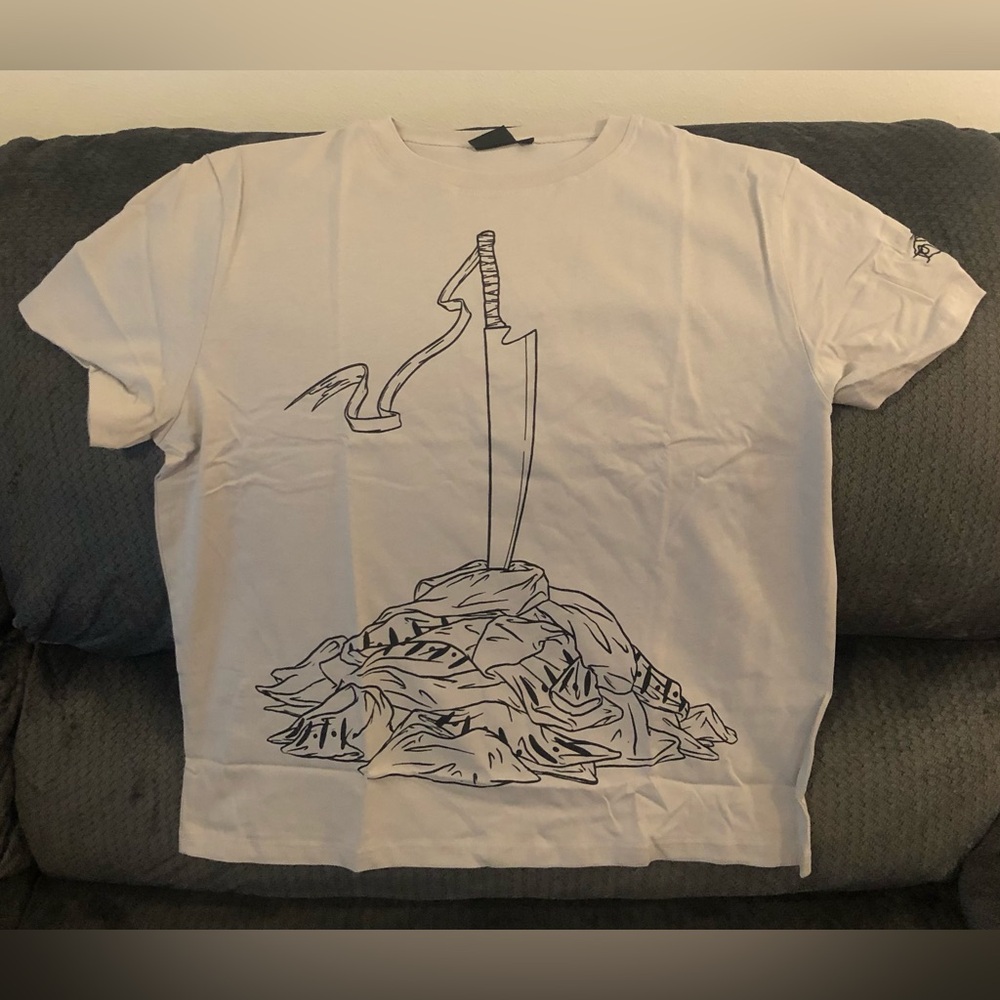 Bleach T Tee Shirt Zangetsu Ichigo Steady Hands NEW Adult Unisex XS Oversized
